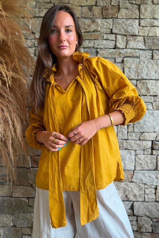 Larc Poet Blouse Mustard